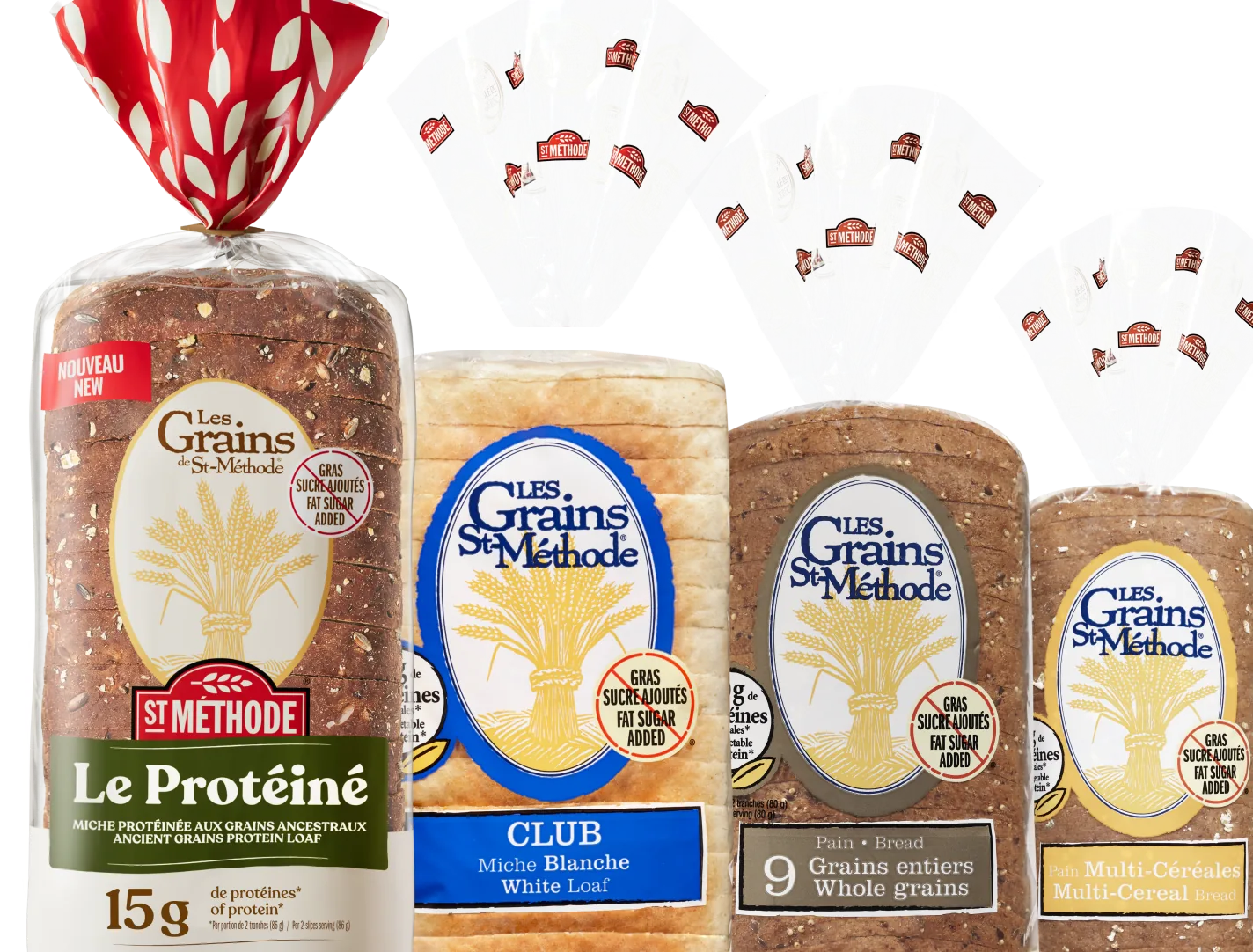The Les Grains St-Méthode product range